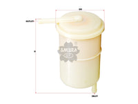 กรองน้ำมันเชื้อเพลิง(อินไลน์) SAKURA, 16400-59A00, FS-1807, NISSAN (125130)