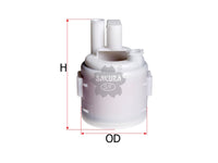 SAKURA,, Fuel Filter (In-Tank), 16400-2Y505, FS-18250, NISSAN