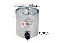 SAKURA,, Fuel Filter (In-Line), 16400-JD52A, FS-18330, NISSAN