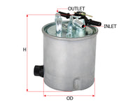 SAKURA,, Fuel Filter (In-Line), 16400-JD52A, FS-18331, NISSAN