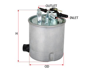 SAKURA,, Fuel Filter (In-Line), 16400-JD52A, FS-18331, NISSAN