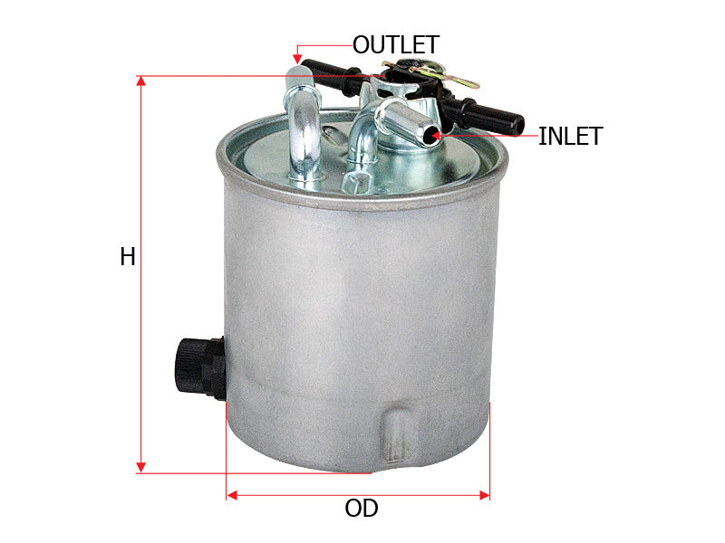 SAKURA,, Fuel Filter (In-Line), 16400-JD52A, FS-18331, NISSAN