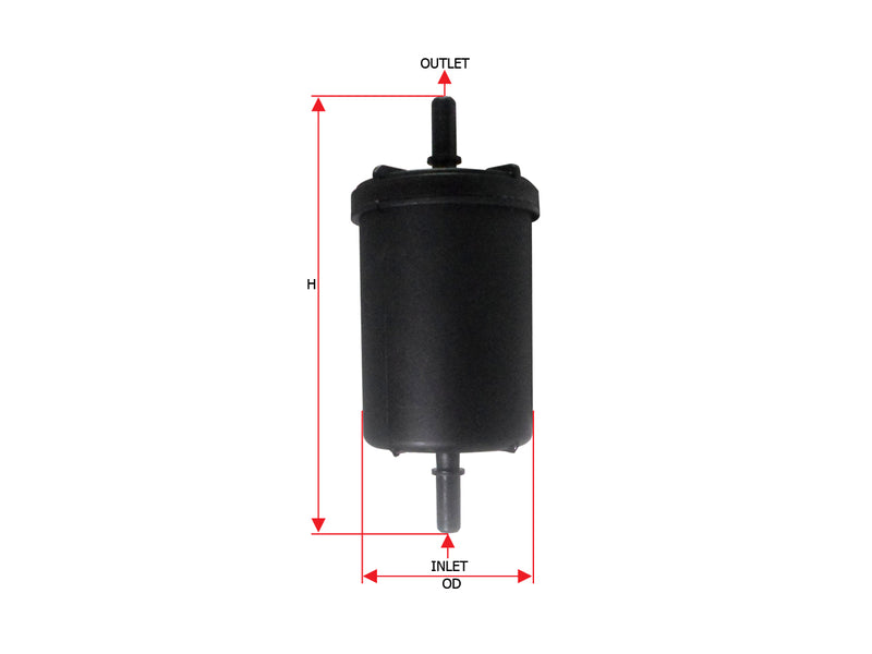 กรองน้ำมันเชื้อเพลิง (In-Line), SAKURA, 91559804, FS-18370, RENAULT (123614)
