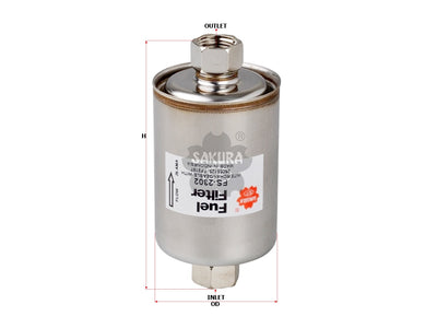 SAKURA,, Fuel Filter (In-Line), WJN 101520EVA, FS-2302, PONTIAC