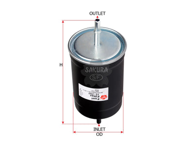 SAKURA,, Fuel Filter (In-Line), 30817997, FS-2402, VOLVO