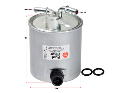 SAKURA,, Fuel Filter (In-Line), 19334602, FS-25020, DACIA