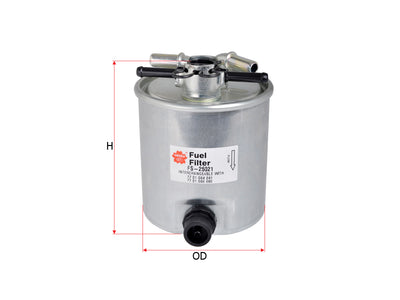 SAKURA,, Fuel Filter (In-Line), 82 00 619 855, FS-25021, RENAULT