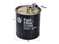SAKURA,, Fuel Filter (In-Line), 646 092 03 01, FS-26080, MERCEDES-BENZ