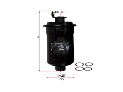 SAKURA,, Fuel Filter (In-Line), PW530720, FS-2814, HYUNDAI