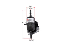 SAKURA,, Fuel Filter (In-Line), 71736106, FS-2904, FIAT