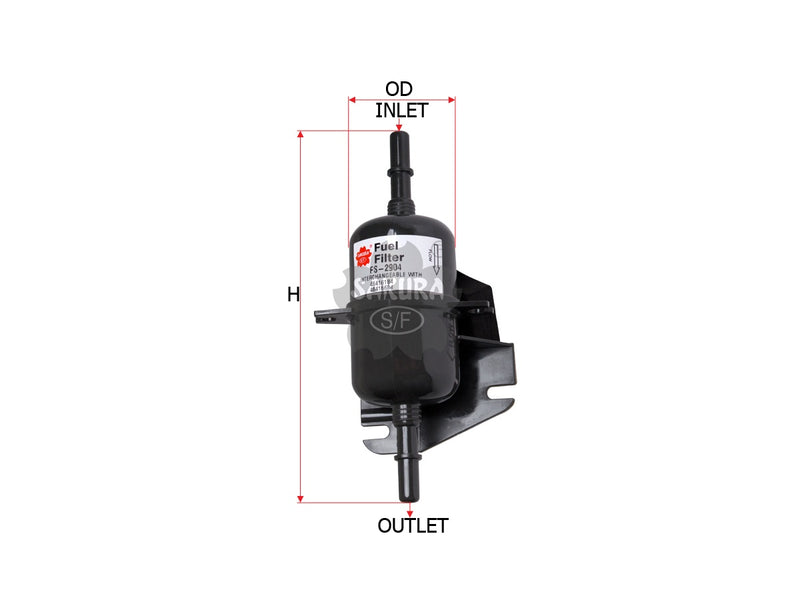 SAKURA,, Fuel Filter (In-Line), 71736106, FS-2904, FIAT