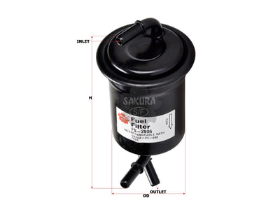SAKURA,, Fuel Filter (In-Line), 0K2AA-20-490, FS-2906, KIA