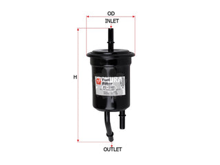 กรองน้ำมันเชื้อเพลิง (In-Line), SAKURA, 0K32A-20-490, FS-2907, KIA (126049)