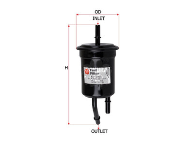 SAKURA,, Fuel Filter (In-Line), 0K32A-20-490, FS-2907, KIA