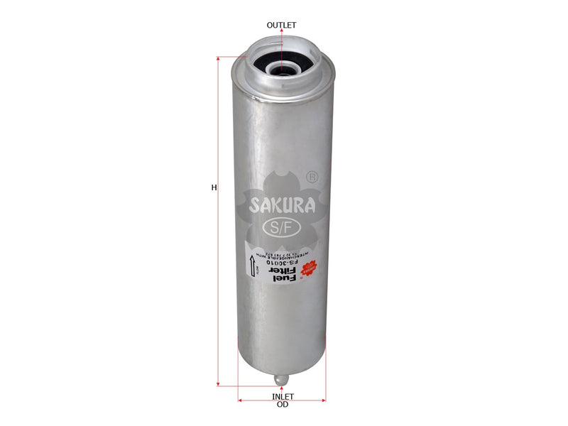 SAKURA,, Fuel Filter (In-Line), 13 32 7 793 672, FS-30010, BMW