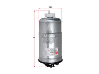 SAKURA,, Fuel Filter (In-Line), 1H0-127-401E, FS-3103, VOLKSWAGEN