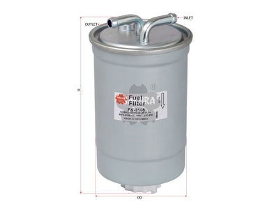 SAKURA,, Fuel Filter (In-Line), 191-127-401P, FS-3105, FORD