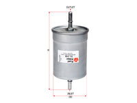 กรองน้ำมันเชื้อเพลิง(อินไลน์) SAKURA, 1J0-201-511A, FS-3108, VOLKSWAGEN (123510)