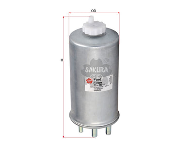 SAKURA,, Fuel Filter (In-Line), 28268404, FS-38010, GREAT WALL