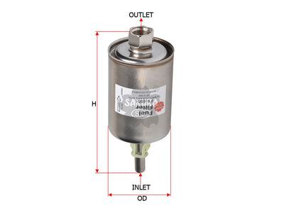 SAKURA,, Fuel Filter (In-Line), FF508, FS-6501, PONTIAC