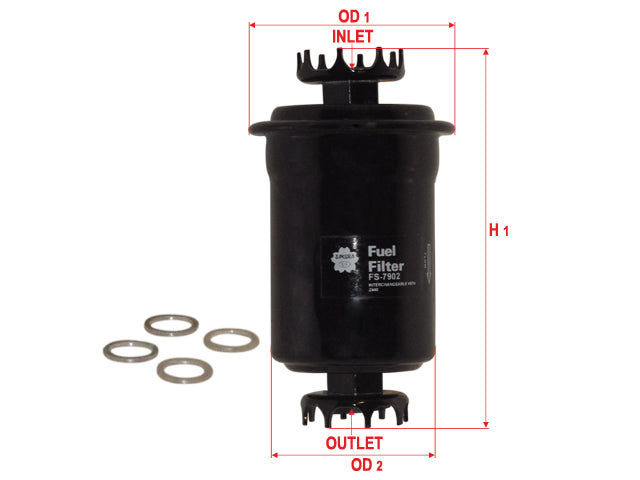 ဆီစစ် (In-Line)၊ SAKURA၊ MB 504750၊ FS-7902၊ MITSUBISHI (123766)