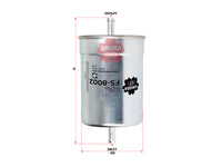 SAKURA,, Fuel Filter (In-Line), 16400-J7525, FS-8002, VOLKSWAGEN
