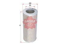 SAKURA,, Hydraulic Oil Filter (Element), 154-19-12130, H-5504, CATERPILLAR