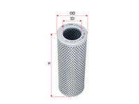 SAKURA,, Hydraulic Oil Filter (Element), 4T-3130, H-5508, CATERPILLAR