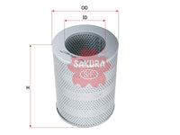 SAKURA,, Hydraulic Oil Filter (Element), 207-60-71181, H-5629, KOMATSU