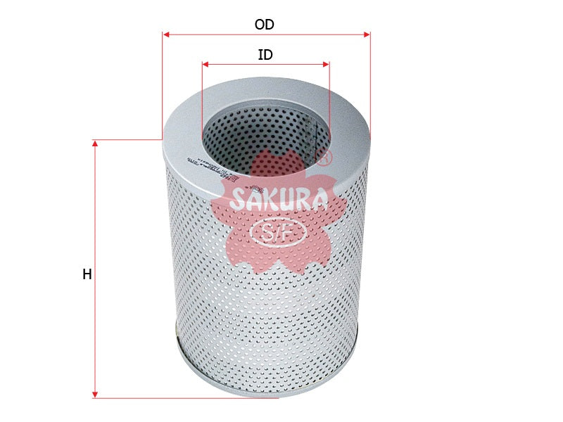 กรองน้ำมันไฮดรอลิก(ไส้กรอง) SAKURA, 207-60-71181, H-5629, KOMATSU (126445)