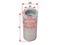กรองน้ำมันไฮดรอลิก(Element) SAKURA, 07063-51100, H-56600, KOMATSU (126461)