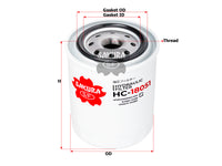SAKURA,, Hydraulic Oil Filter (Spin-On), W21TSHK710, HC-18051, KUBOTA