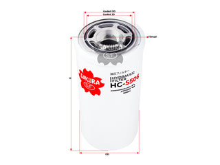 SAKURA,, Hydraulic Oil Filter (Spin-On), N9086, HC-5506, CATERPILLAR