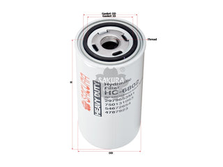 SAKURA,, Hydraulic Oil Filter (Spin-On), 750131063, HC-6802, LIEBHERR