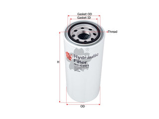 SAKURA,, Hydraulic Oil Filter (Spin-On), 35296920, HC-6901, INGERSOLL RAND