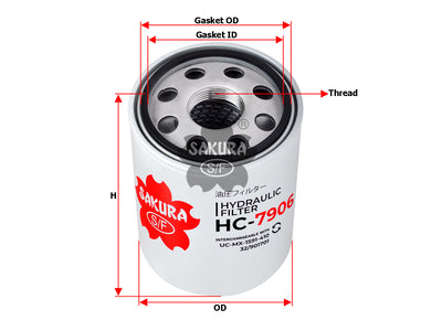 SAKURA,, Hydraulic Oil Filter (Spin-On), 32/901701, HC-7906, DEMAG