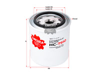 SAKURA,, Hydraulic Oil Filter (Spin-On), 1301696, HC-7910, SCANIA