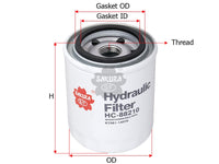 SAKURA,, Hydraulic Oil Filter (Spin-On), W21TSHK700, HC-88210, KUBOTA