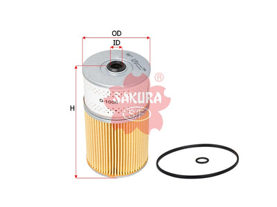 SAKURA,, Oil Filter (Element), 26316-93000, O-1006, CATERPILLAR