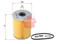 กรองน้ำมันเครื่อง(ไส้กรอง) SAKURA, ME 084641, O-1016, MITSUBISHI (124959)
