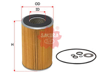 SAKURA,, Oil Filter (Element), 0K850-23-805, O-1301, HITACHI