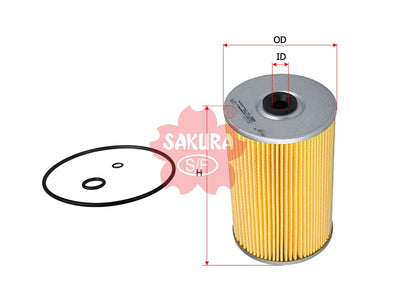 SAKURA,, Oil Filter (Element), 6071-2104-40, O-1303, HINO