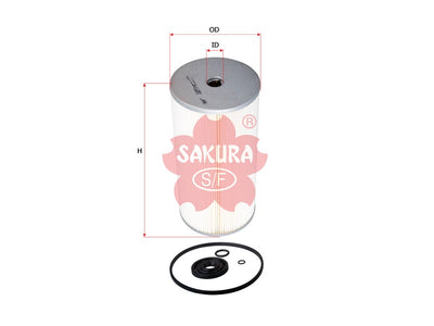 SAKURA,, Oil Filter (Element), 15607-1580, O-1311, HINO