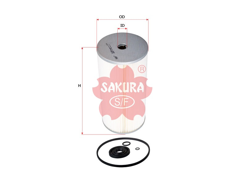 SAKURA,, Oil Filter (Element), 15607-1580, O-1311, HINO