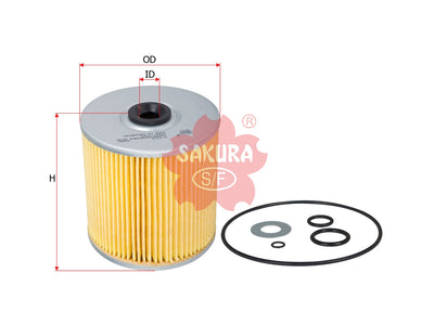 SAKURA,, Oil Filter (Element), 15607-1490, O-1313, ISUZU