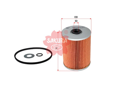 SAKURA,, Oil Filter (Element), 15607-1390, O-1314, HINO