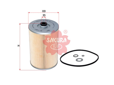 SAKURA,, Oil Filter (Element), 15607-2150, O-1321, HINO