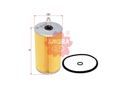 SAKURA,, Oil Filter (Element), 15607-2260, O-1322, HINO