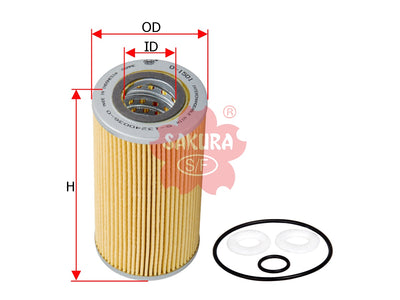 กรองน้ำมันเครื่อง(ไส้กรอง) SAKURA, 9-88582151-0, O-1501, FURUKAWA (127086)