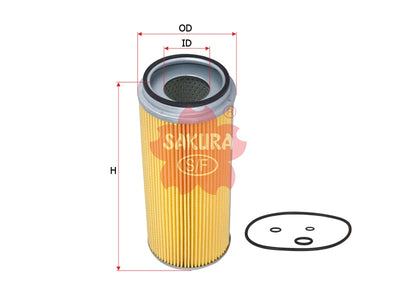 SAKURA,, Oil Filter (Element), 9-88513265-3, O-1506, HITACHI